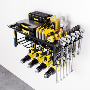 Estante de Almacenamiento de Herramientas Eléctricas de Múltiples Niveles, Organizador de Taladros Eléctricos Montado en la Pared, Soporte para Destornilladores de Garaje, Estante para Herramientas - Product Image 3