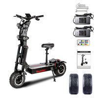 Skuter Listrik X14PRO 72V Bertenaga 10000 Motor Ganda Ban Jalan 13 Inci 90-120Km 60Mile Skuter Listrik Dewasa