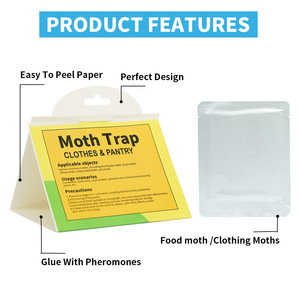 Pièges à mites de garde-manger doublement puissants avec phéromones |   Attrape-mites de la cuisine efficace pour la cuisine et la <span class=keywords><strong>maison</strong></span> |   Comment se débarrasser des mites - Product Image 2