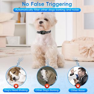 Vente en gros de colliers antiaboiement rechargeables personnalisés colliers antiaboiement pour chiens à <span class=keywords><strong>puce</strong></span> intelligente IA avec écran couleur - Product Image 2