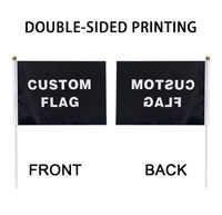 Drapeaux transgenres portables 14 cm x 21 cm, mini drapeaux en polyester sur bâtonnets pour décorations de fête LGBT, événements de fierté trans