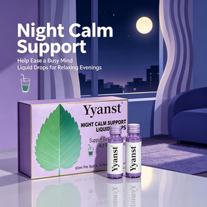 Night Calm Liquide Oral 60ml 30 Flacons Compléments Alimentaires à Base de Plantes Favorisant la Relaxation Aide les Adultes à se Détendre Bien-être Nutritionnel du Soir - Product Image 4