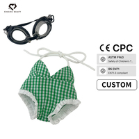 Costume de poupée ours en peluche créatif à faire soi-même, combinaison verte, maillot de bain, jouet en peluche mignon pour remplacer les vêtements