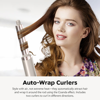 7 en 1 ionique haute vitesse sèche-cheveux brosse sèche-cheveux brosse à Air chaud outils de cheveux coiffure Auto bigoudi