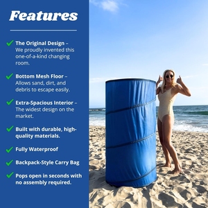Tente de camping portable autoportante quatre saisons avec sac de transport, imperméable, pour la plage et les activités de plein air - Product Image 6