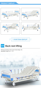 Hot bán ABS bên đường ray chuyển paienttrolley giường 6 chức năng điều khiển từ xa Giường điện với hệ thống cân - Product Image 3