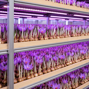 Sistema de riego automático multinivel para bandejas de cultivo con temporizador, iluminación, ventilación pasiva y contenedor aislado para azafrán. - Product Image 5