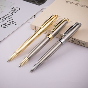 Penna a sfera in metallo da 1.0mm con Logo inciso su misura per novità girevole penna promozionale personalizzata - Product Image 1