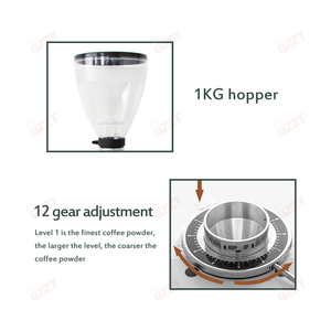 Zero Retention 64MM Espresso <strong>Grind</strong> Machine Coffee Grinder Red Vietnamese Cafe Bean Milling Electricity <strong>Coffe</strong> Grinder Machine - Product Image 4