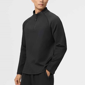 Fabricante OEM, Venta al Por Mayor de Camisetas de Manga Larga de Algodón y Elastano de 180g, Camisetas de Hombre de Alta Calidad con Logotipo Personalizado, Cuello Redondo, Serigrafía - Product Image 1