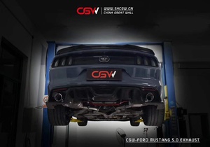 Mẹo Âm Thanh Bằng Sợi Carbon Mẹo Ống Xả Không Gỉ Cho Ford Mustang <span class=keywords><strong>5.0</strong></span> 2015 + Catback - Product Image 4