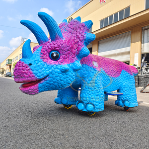 <span class=keywords><strong>Trottinette</strong></span> à propulsion à télécommande en forme de dinosaure pour centre commercial, manège pour parc d'attractions - Product Image 1