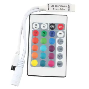 24 Teclas RGB LED Strip Light Controle Remoto Dimmer Sem Fio para SMD 5050 3528 2835 Led Strip Light