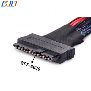 Cable de Extensión de Datos y Alimentación SATA de 15 Pines Oculink SFF-8611 <span class=keywords><strong>4i</strong></span> a SFF-8639 U.2, 50CM 100CM, para SSD U2 NVME, Venta al Por Mayor de Fábrica - Product Image 5