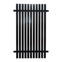Offre spéciale Design moderne Revêtement en poudre Latte Jardin Cour Clôture Mur extérieur Balcon Clôture à lame verticale