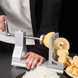 เครื่องหั่นผักแบบมือหมุน เครื่องหั่นและซอยผักเชิงพาณิชย์ เครื่องหั่นแครอท เครื่องหั่นมันฝรั่ง เครื่องหั่นสำหรับร้านอาหาร - Product Image 2