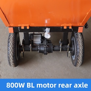 60Cm 48V 800W Mini Handduw Landbouw Driewieler Transporter Dump Project Elektrische Aswagen Levering Dump <span class=keywords><strong>Truck</strong></span> - Product Image 3