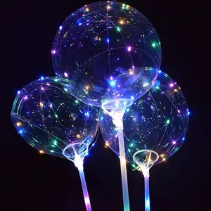 20 "Led Bobo Ballon Transparante Led Bobo Bubble Ballonleveranciers Voor Huwelijksfeest Decoratie