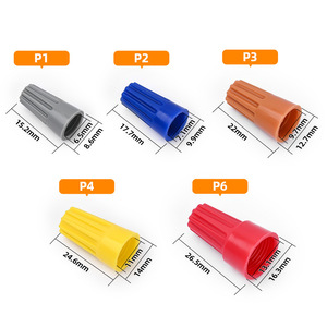 Embouts de câble en spirale PCTJM, embouts de câble en PVC, protection des bornes de câblage électrique basse tension P1 P2 P3 P4 P5 P6 - Product Image 2