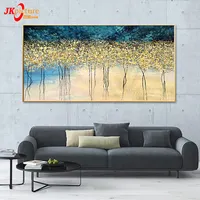 100% albero dei soldi dipinto a mano di grandi dimensioni vendita calda corea moderna astratta wall art work decorazione pittura a olio su tela