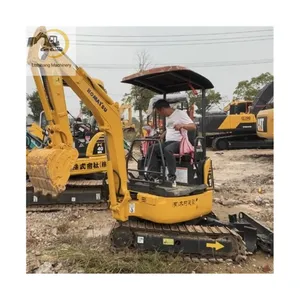 Excavadora Komatsu PC18 de segunda mano con pocas horas de trabajo, miniexcavadora KOMATSU PC18 usada en China