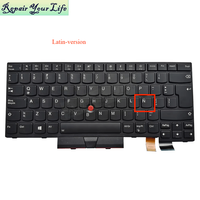 LA Latin SP Keyboard Laptop Lampu Latar Bahasa Spanyol untuk Lenovo T470 T480 A475 A485 SN20P41771 01HX429 SN20L72893 01AX572 Keyboard