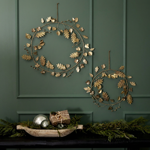 Corona de Madera Rústica Redonda con Flores Decorativas, Estilo Natural Hecho a Mano, Sin Luces, para Navidad - Product Image 6