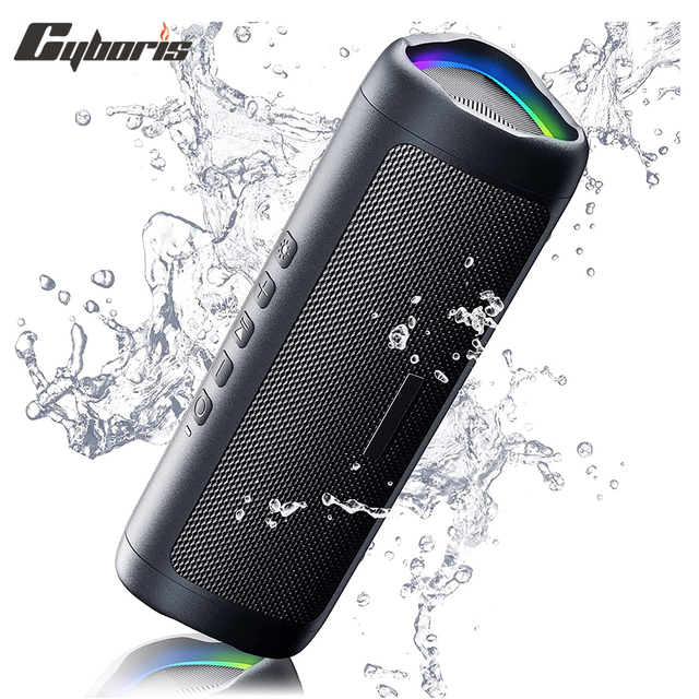 C27 Blue-tooth Speaker 20W Wireless Speaker with Deep Bass 24H Playtime IPX7 Waterproof Bluetooth 5.3 Portable Speaker with Led