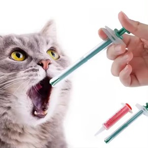 AM Prix d'usine Pistolet à pilules à double usage pour animaux de compagnie Chien Chat Pistolet à pilules Capsule Médicament Seringue Médecine Seringue Kit d'alimentation - Product Image 1