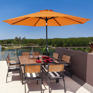 Sombrilla Plegable de Diseño Moderno Naranja para <span class=keywords><strong>Patio</strong></span> Exterior, Estructura de Acero con Recubrimiento en Polvo, Impermeable y Resistente al Viento, 1.35m, Sombrilla de Pesca - Product Image 6