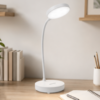 Lampe de bureau LED rechargeable à trois températures de couleur, flexible et portable, pour la maison et le bureau