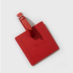 Etiquettes à bagages d'aéroport en cuir véritable en vrac d'usine étiquette de sac de <span class=keywords><strong>voyage</strong></span> de valise carte d'embarquement d'<span class=keywords><strong>avion</strong></span> personnalisée avec couverture privée - Product Image 1