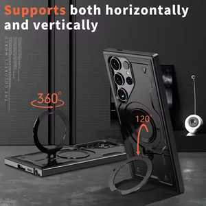 Ốp lưng điện thoại <span class=keywords><strong>Samsung</strong></span> S23 S24 FE chống sốc, tích hợp giá đỡ kim loại và nam châm, dành cho Galaxy S25 Ultra S24 S23 Plus - Product Image 5