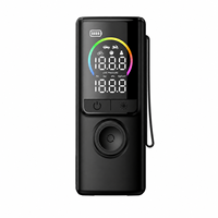 Compresseur d'air portable sans fil rechargeable 150 PSI avec affichage numérique, arrêt automatique et lumière LED pour voiture, moto, vélo et ballons