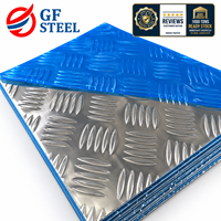 Plaque d'aluminium à motif damier 6061 à 5 barres, bon marché, du fabricant
