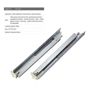 Ronghui 18 Inch <strong>Soft</strong> <strong>Close</strong> <strong>Drawer</strong> <strong>Slide</strong> Heavy Duty Single Extension Undermount <strong>Slide</strong> Telescopic <strong>Slides</strong> <strong>Drawer</strong> In China - Product Image 6