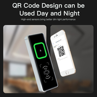 Control de acceso de metal para exteriores con código QR ultra estrecho de 44mm Thinmoo con codificación dinámica para gestión de visitantes