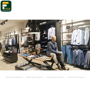 Étagère de présentation de vêtements élégante, comptoir de vêtements, vitrine de vêtements, meuble en verre - Product Image 5