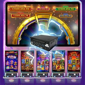 Mesin Permainan Koin USA <span class=keywords><strong>Vegas</strong></span> Amusement dengan Tombol Vertikal, Layar Sentuh, Keterampilan Tinggi, High-End, Party Link 6 in 1, Permainan Nudge - Product Image 4