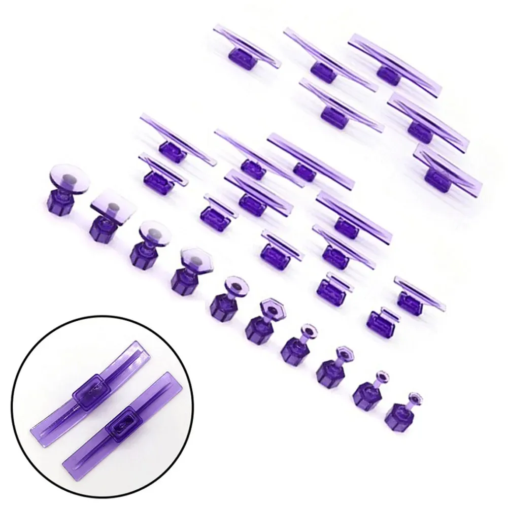 28Pcs Glue Tabs Dent Lifter Tools Dent Puller Removal Tool For Auto Paintless Dent Repair Glue Tabs For Car Body