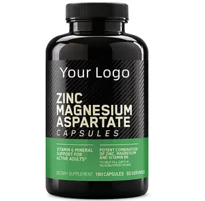 Organic Natural Zinc Magnesium Aspartate Zinc for Immune Support for Muscle Recovery and Endurance Supplement for Men and Women