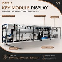 Solution mobile clé en main CE1000BPH pour la ligne d'abattage de volailles et de poulets, équipement d'abattage, système direct usine