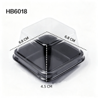 Boîtes d'emballage pour desserts en plastique PET écologiques personnalisées avec couleur et forme sur mesure, service OEM/ODM, conteneur alimentaire