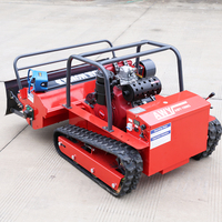 Tondeuse robot télécommandée durable pour terrains accidentés, certifiée CE EPA, à essence, pour la coupe de l'herbe dans les vignobles, sur les pentes et dans les fermes
