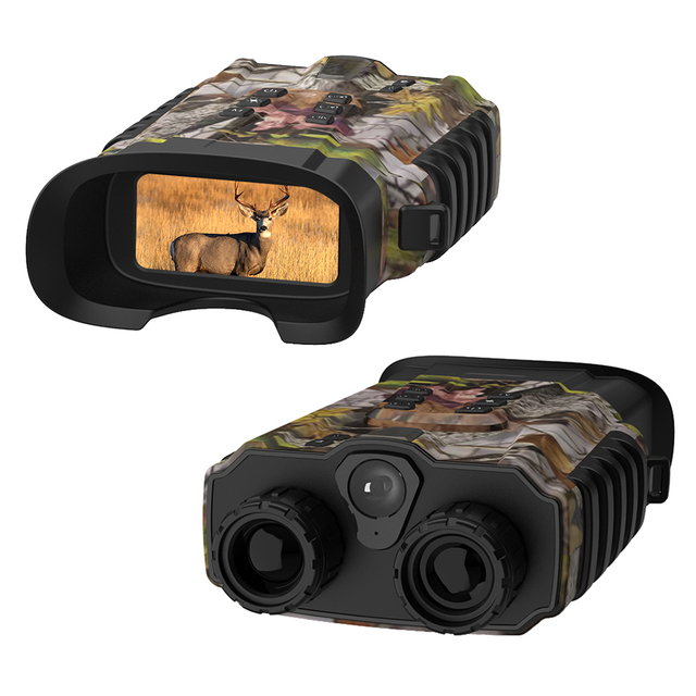 DT49C Full Color Night Vision Goggles 2.5K UHD 8X Digital Zoom 3' Screen 5200mah Battery Camouflage case Infrared Hunting Scope