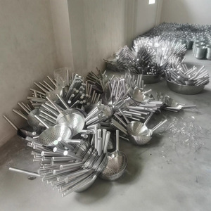 201 Stainless Steel Oil <b>Strainer</b> Large Size Thickened Durable Kitchen Use <b>Colander</b> Filter Screen - Product Image 3