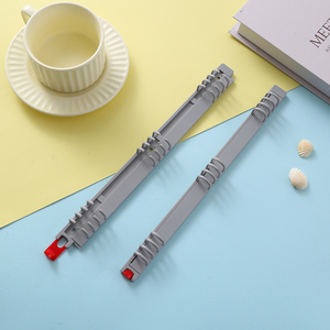 Carpeta de hojas sueltas de plástico Gris de venta directa de fábrica <span class=keywords><strong>Clip</strong></span> de carpeta de 12 anillas extraíble de alta calidad para accesorios de carpeta - Product Image 1