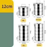 Vente directe pour étudiants en plein air Boîte à lunch/panier/pot à compartiments multicouches en acier inoxydable à double isolation