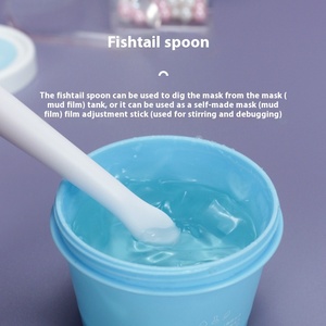 Double End <b>Silicone</b> Mask Brush Private Label DIY Facial Mud Applicator Customized Logo <b>Tool</b> - Product Image 6