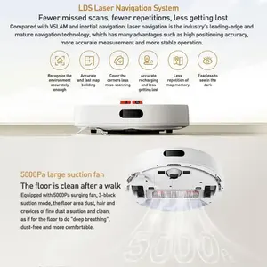 ของแท้สำหรับ <span class=keywords><strong>Xiaomi</strong></span> สำหรับ <span class=keywords><strong>Mijia</strong></span> <span class=keywords><strong>3C</strong></span> เครื่องทำความสะอาดแบบกวาดและถูอัตโนมัติรุ่นปรับปรุง ควบคุมผ่านแอปสมาร์ทโฟนสำหรับหุ่นยนต์ดูดฝุ่น <span class=keywords><strong>Xiaomi</strong></span> - Product Image 3